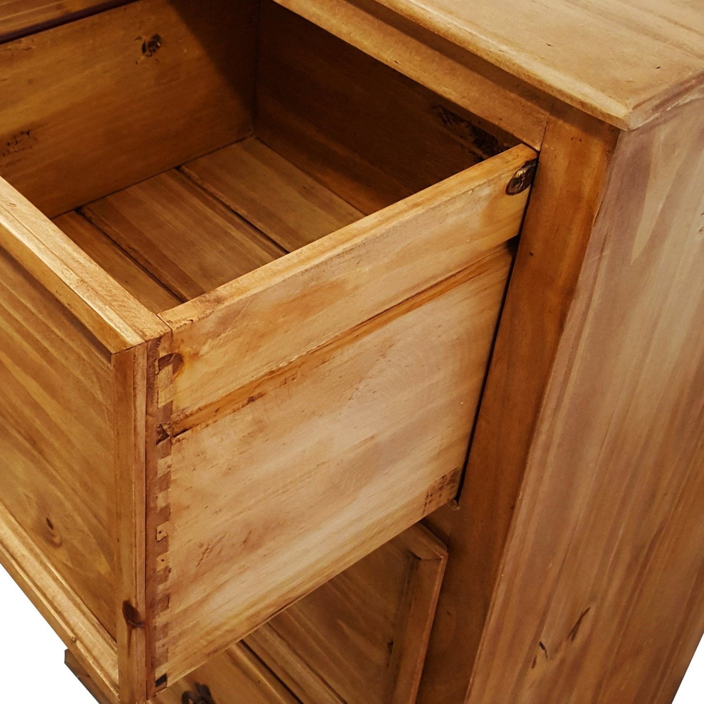 Traditional Tall Rustic File Cabinet