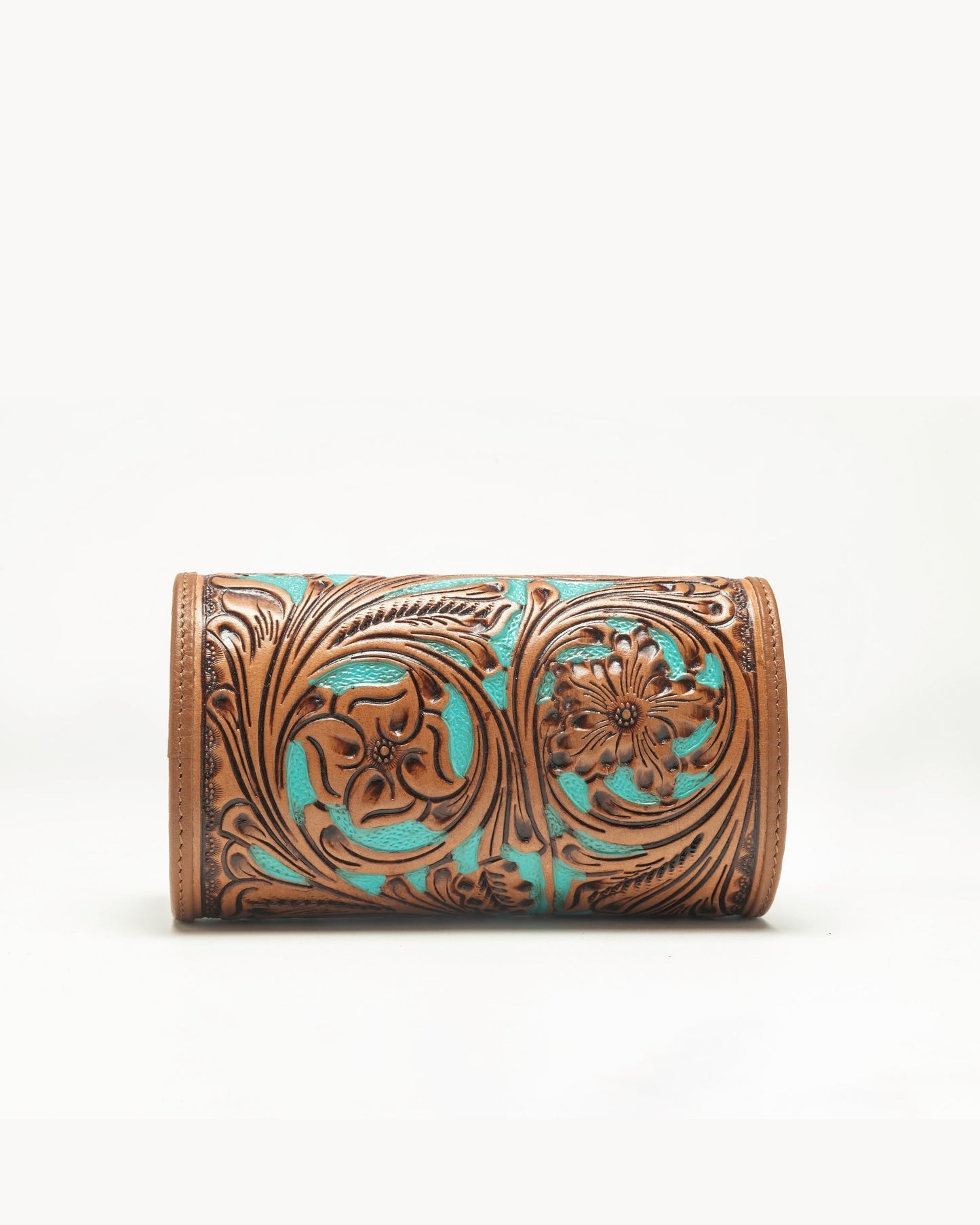Loyal West Canyon Jewellery Case Handtooled Leather - Whiskey & Water