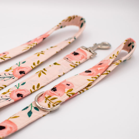 Pink Watercolor Dog Leash