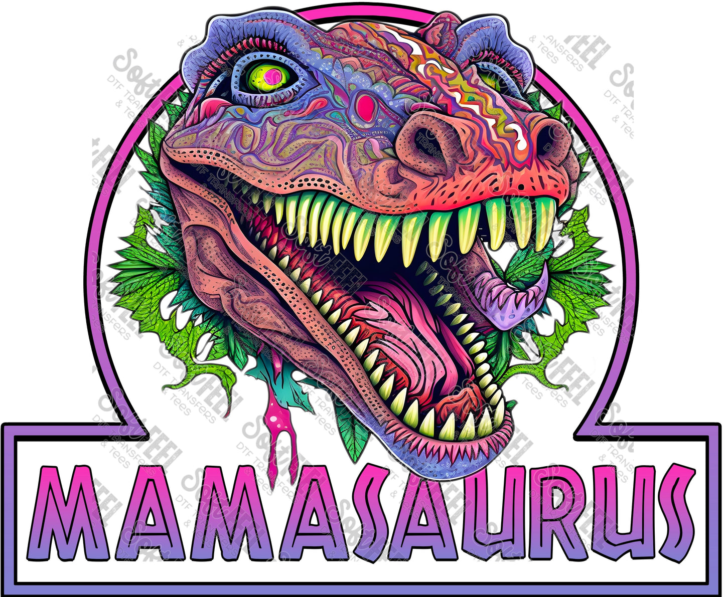 Mamasaurus - Women's - Direct To Film Transfer / DTF - Heat Press Clothing Transfer