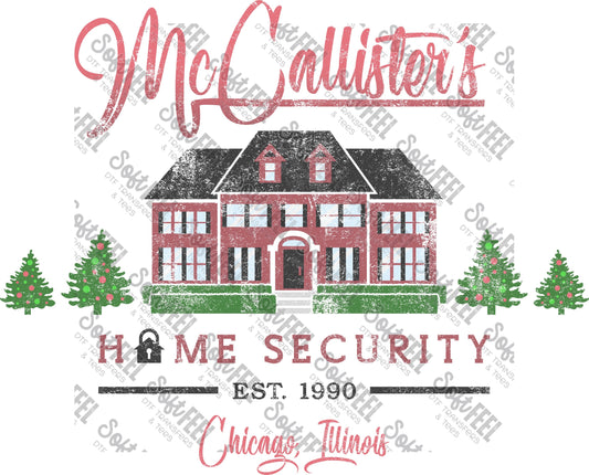 Christmas Movie Home Security - Christmas - Direct To Film Transfer / DTF - Heat Press Clothing Transfer