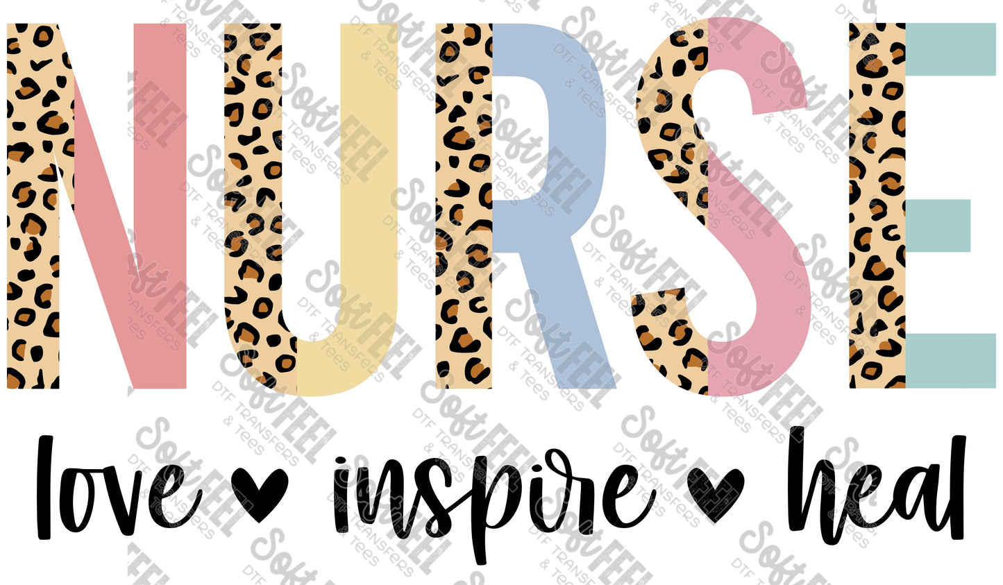 Nurse -Occupations / Nursing - Direct To Film Transfer / DTF - Heat Press Clothing Transfer