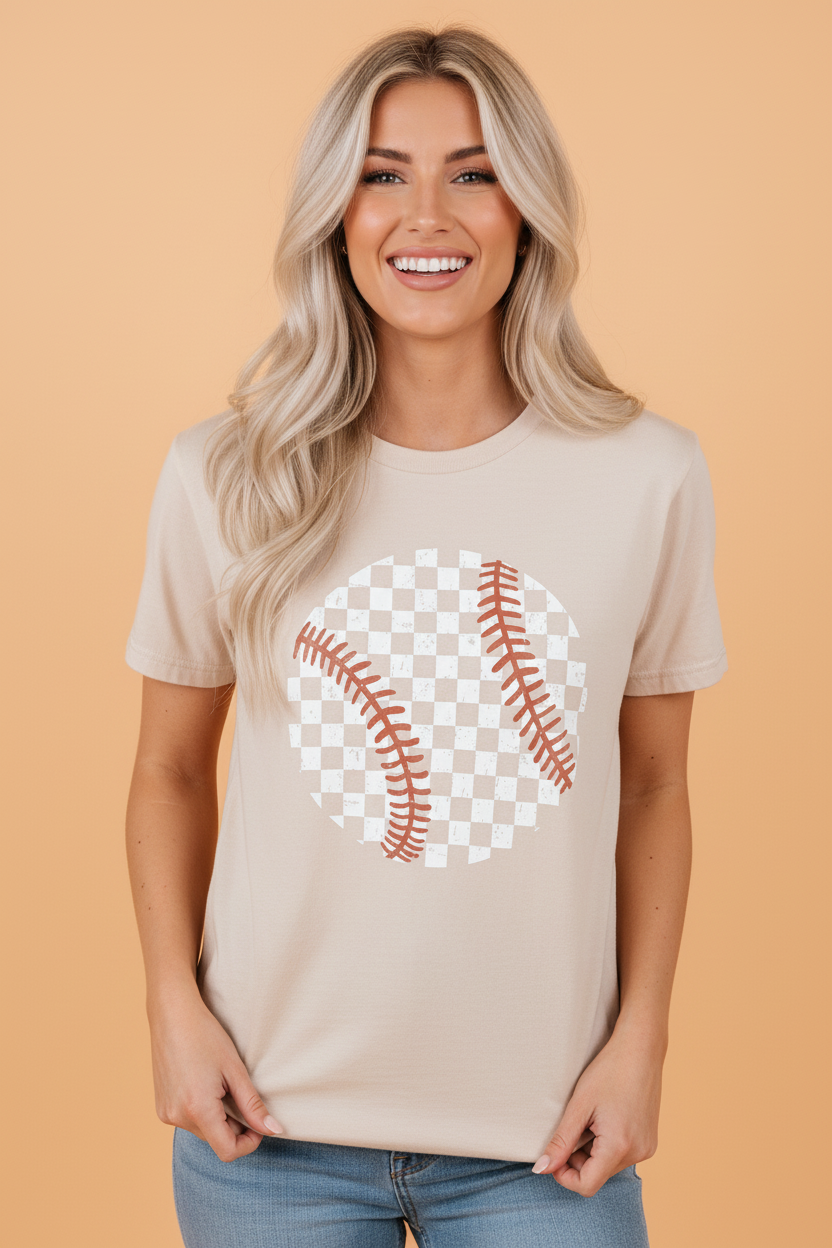 Checker Baseball Graphic Tee