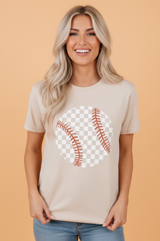 Checker Baseball Graphic Tee