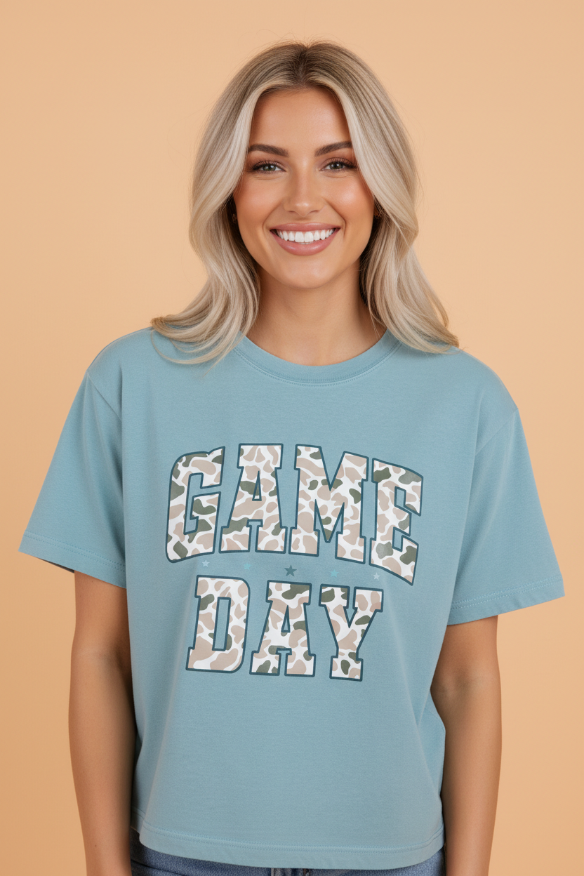Camo Graphic Game Day T-Shirt