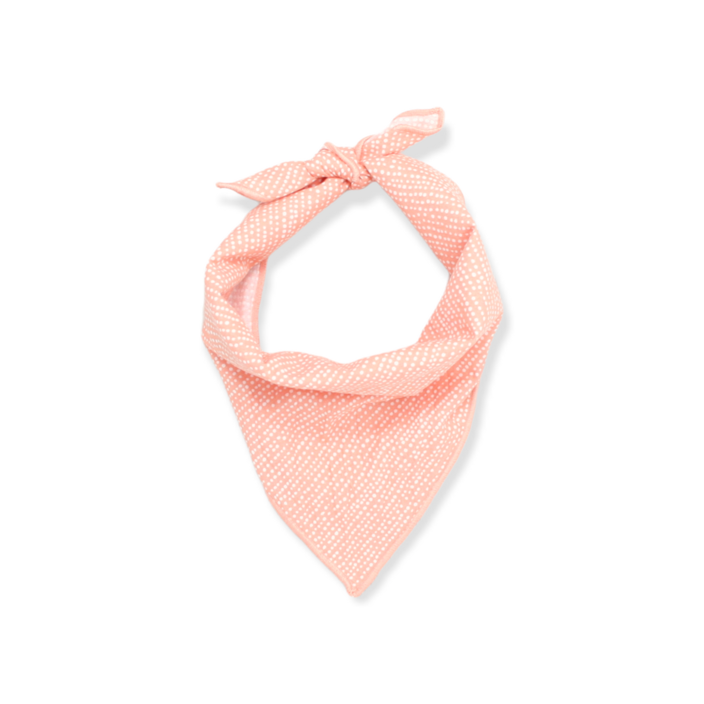 Peach Ditsy Dots Dog Bandana