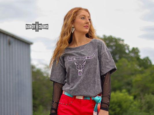 Lone Star Steer Top