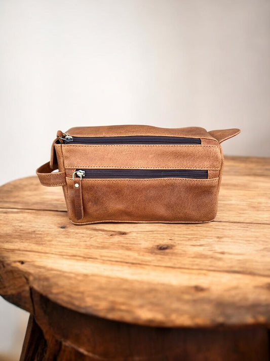 Full Grain Leather Toiletry