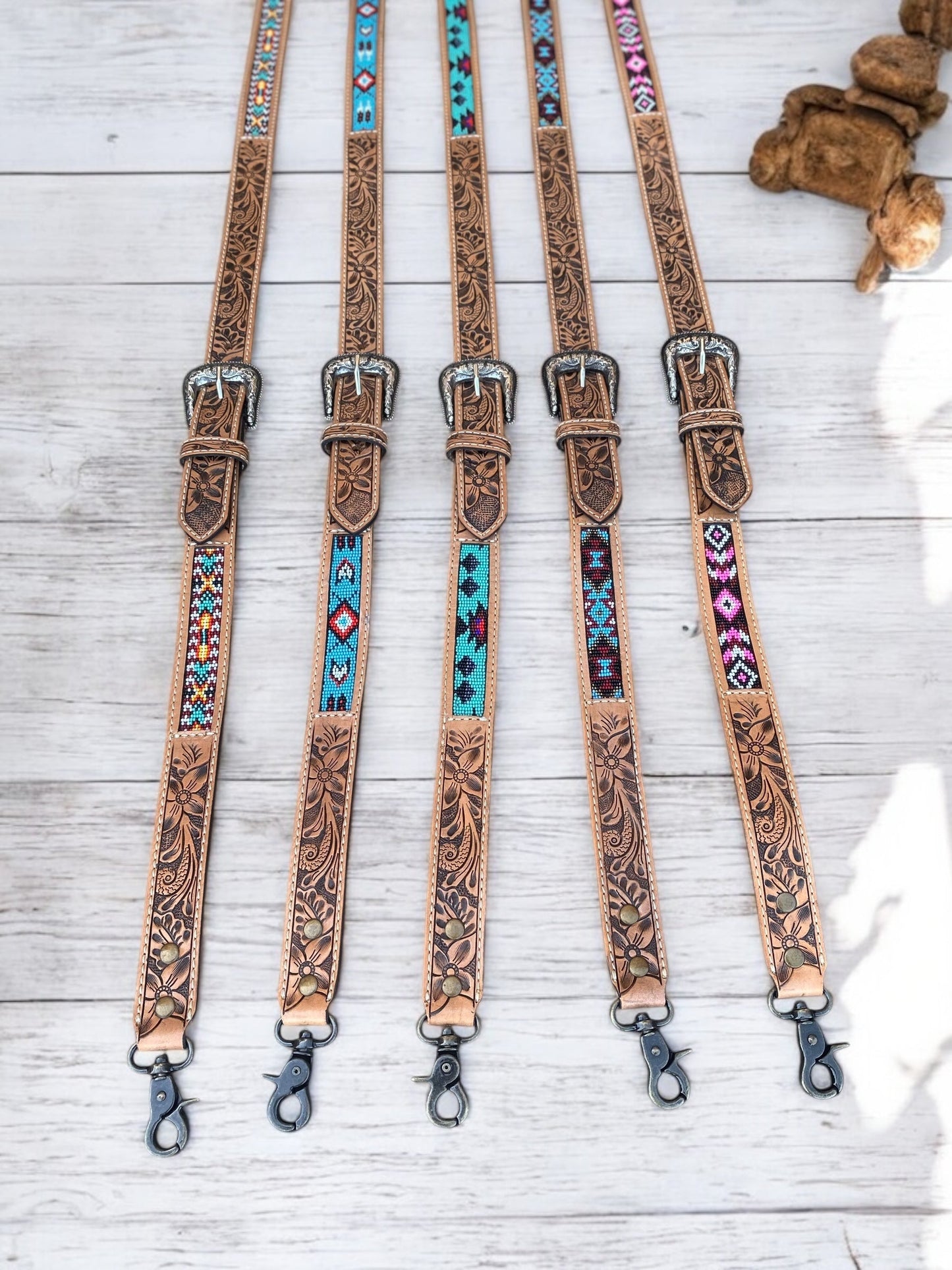 Beaded Western Strap - Turquoise 4