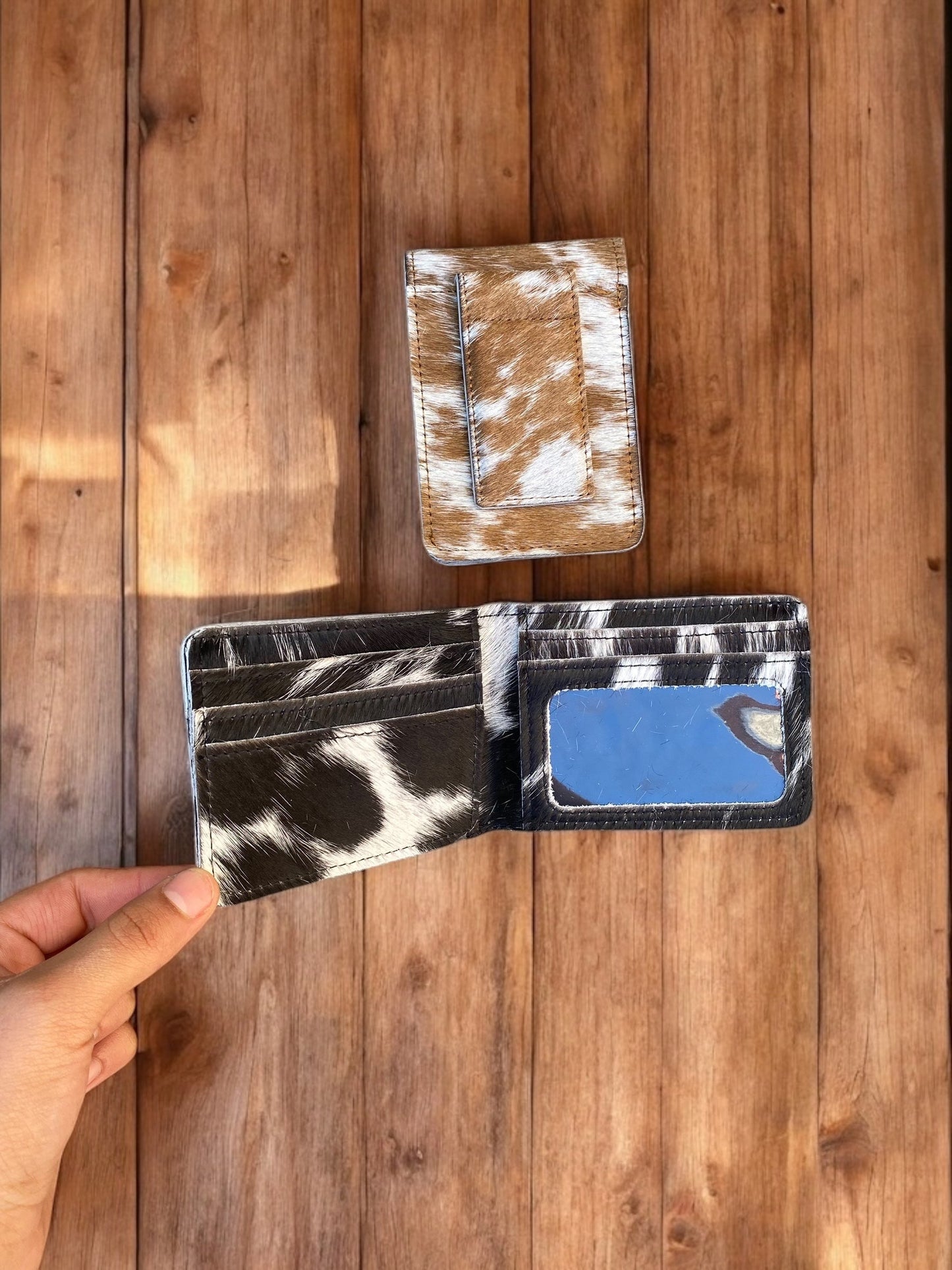 Cowhide Credit Card With Magnet Men's Wallet