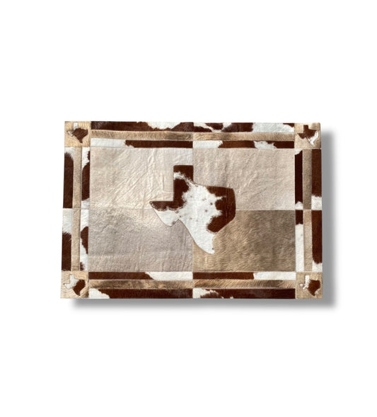 Texas Cowhide Patchwork 3’