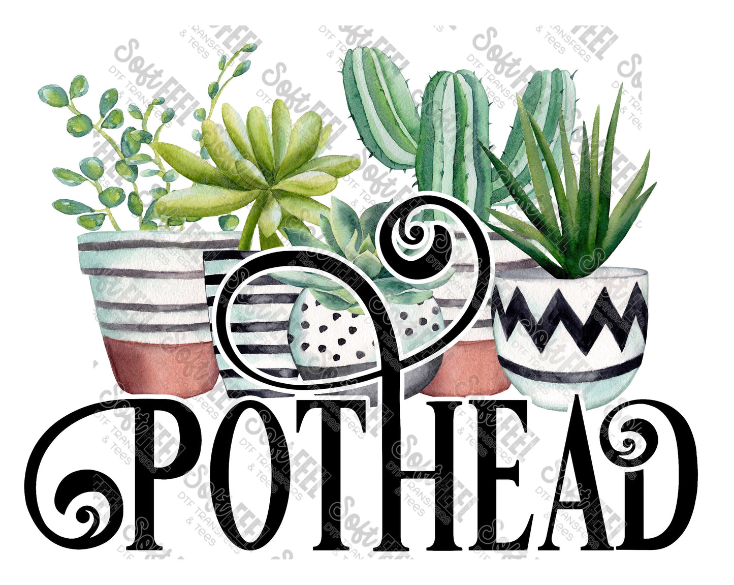 Pot Head - Women's / Weed Marijuana - Direct To Film Transfer / DTF - Heat Press Clothing Transfer