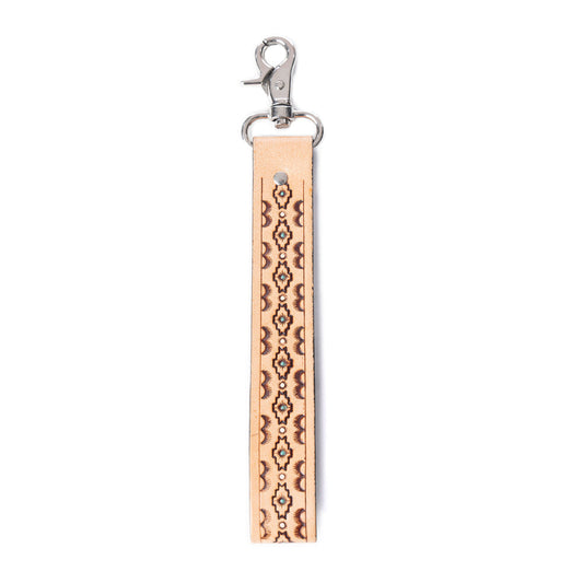 Canyon Spire Key Fob In Light Brown