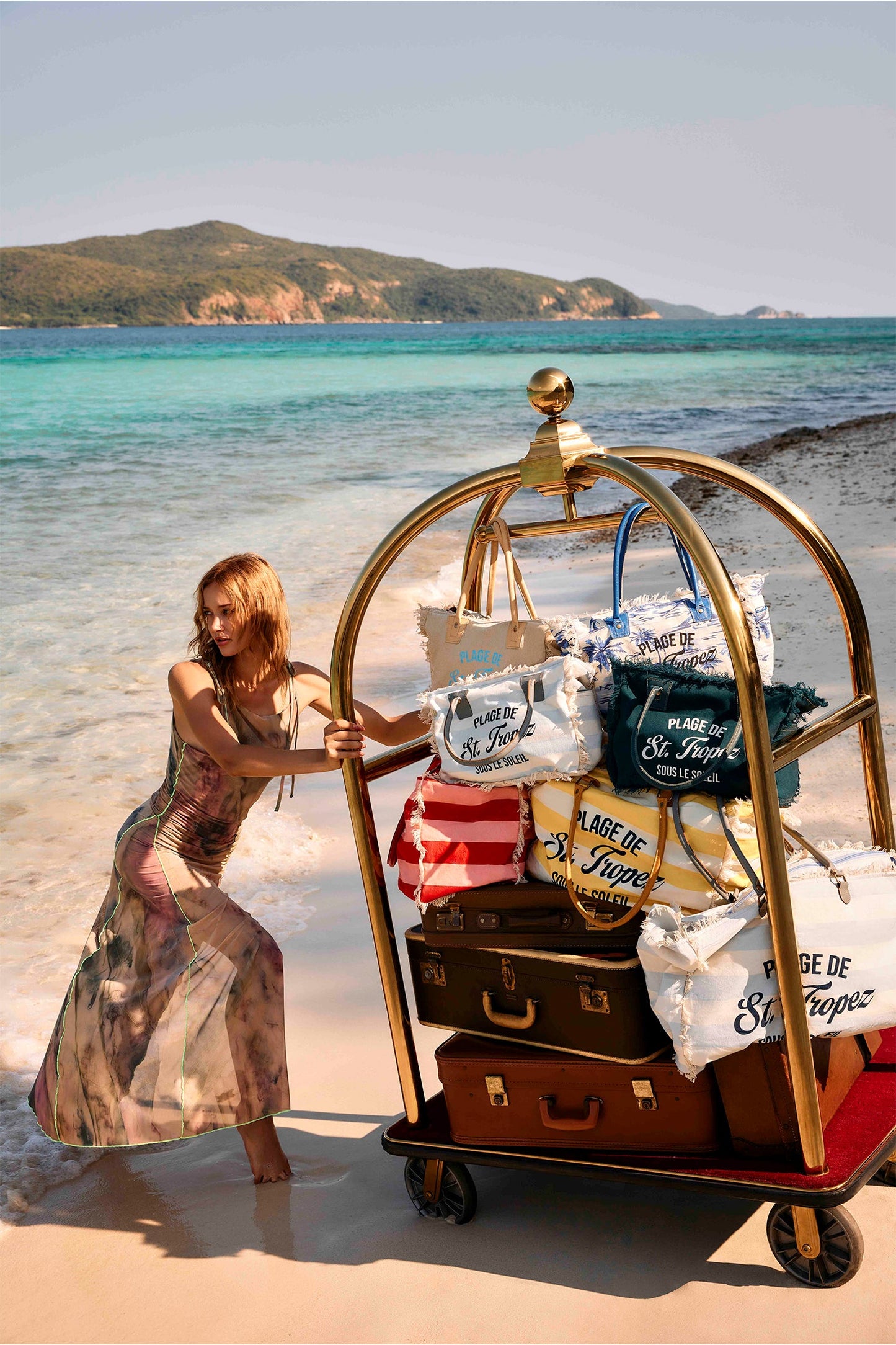 Saint Tropez Tote Bag In Sand