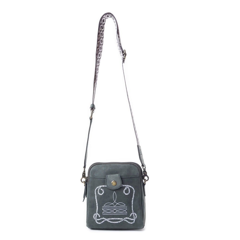 Starlight Rope Crossbody Bag In Black