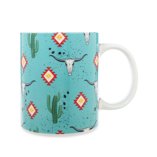 Sippinâ€™ in the South Ceramic Mug in Cactus Geometry