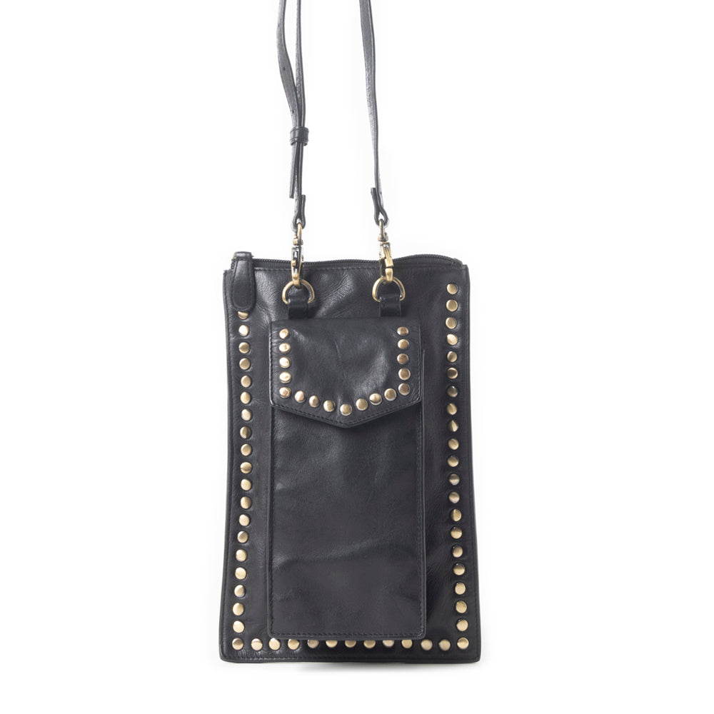 Western Wanderer Leather Bag in Black