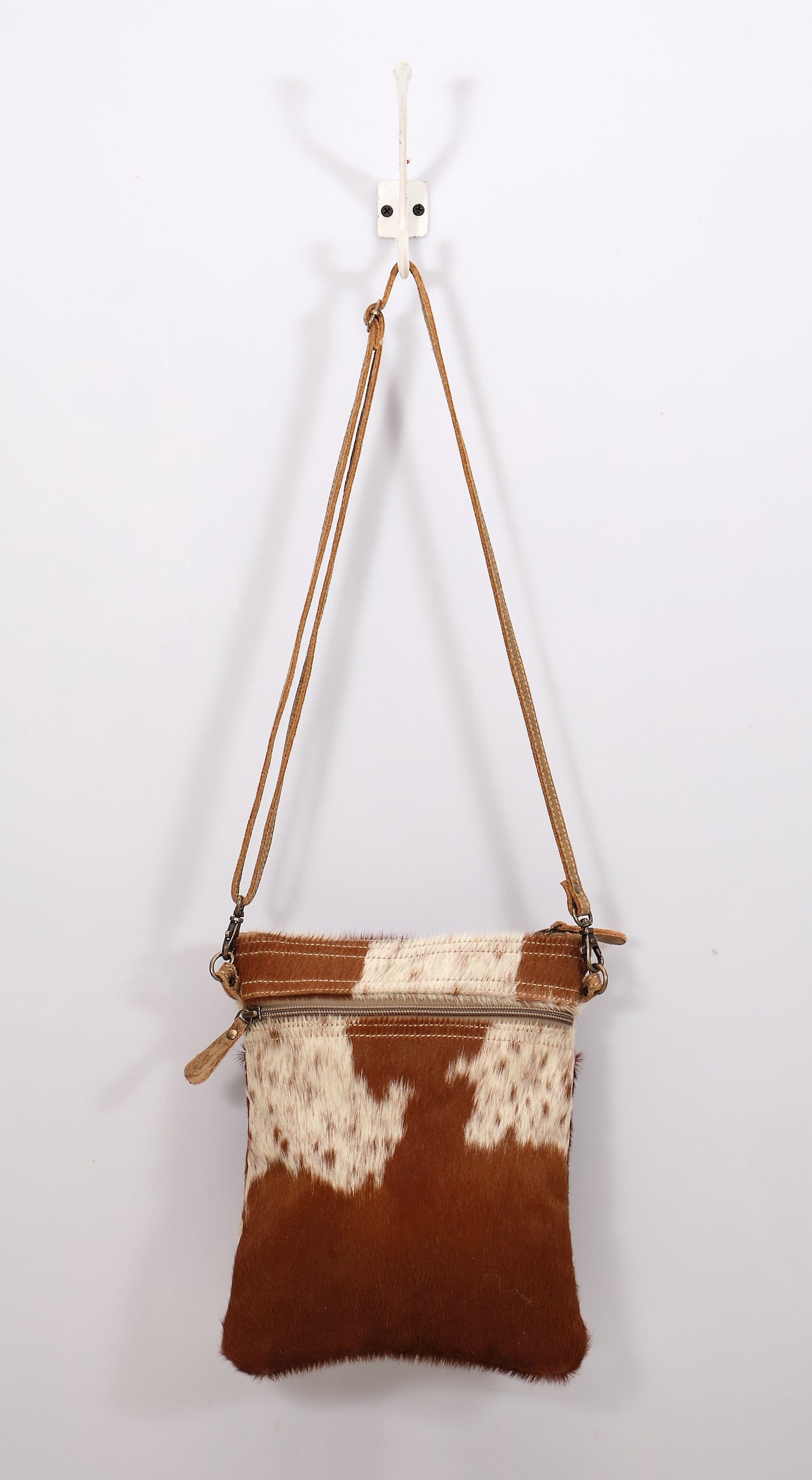 White & Cocoa Small And Cross Body Bag