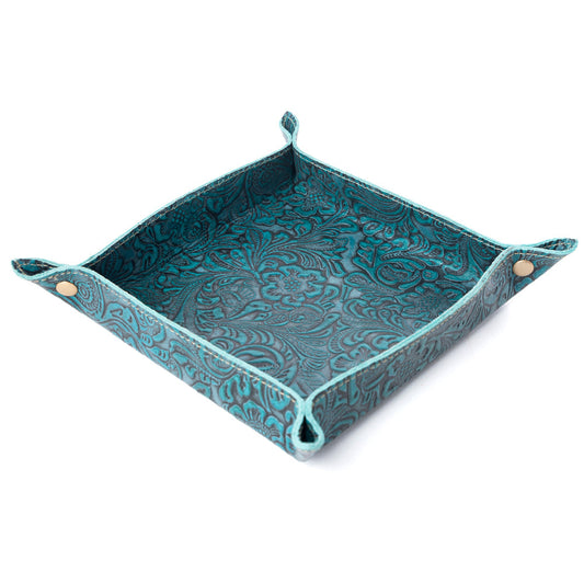 Myra Copperwind Leather Tray in Clay Horizon