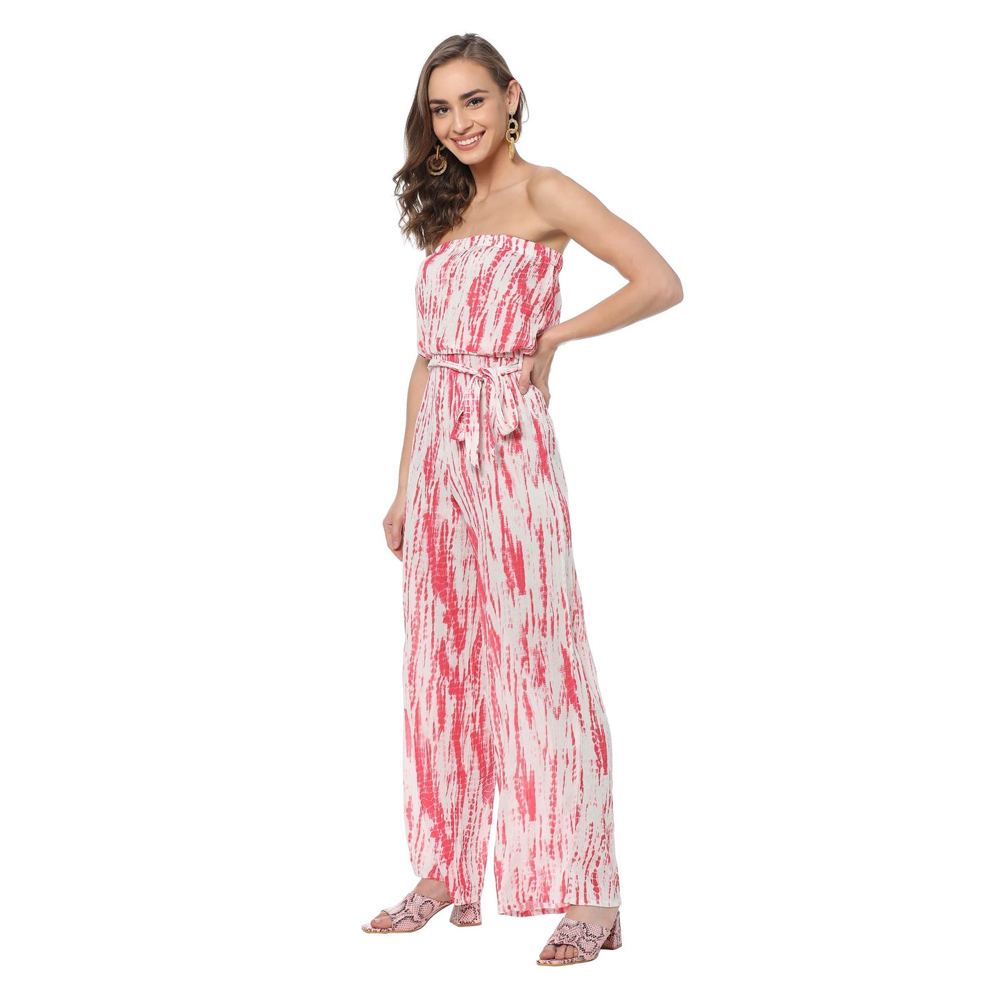 Ochre Strapless Jumpsuit