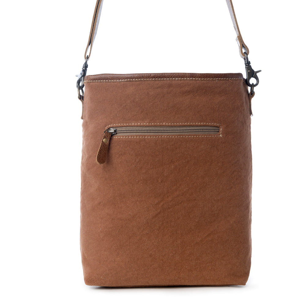 Floral Embers Hand-Tooled Bag