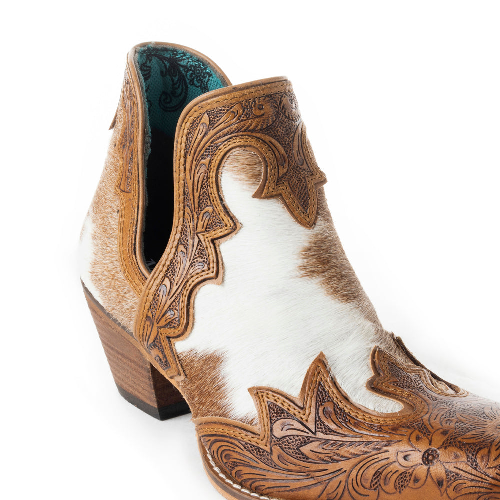 Frisco Falls Hair-on Hide & Hand-tooled Boots