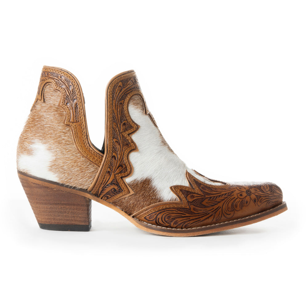 Frisco Falls Hair-on Hide & Hand-tooled Boots
