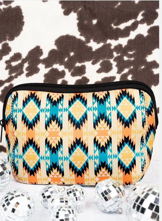 Spanish Springs Neoprene Cosmetic Pouch