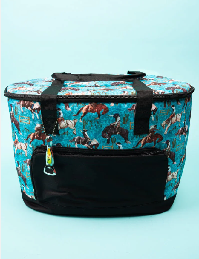 Blue ridge Rodeo And Black Cooler Tote with Lid