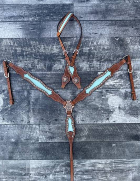 Bonanza Headstall and Breast Collar Set