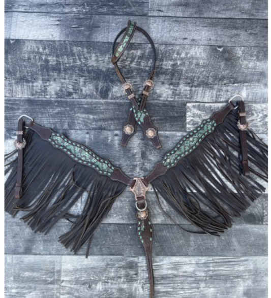 Dalton Fringe headstall and Breast Collar Set