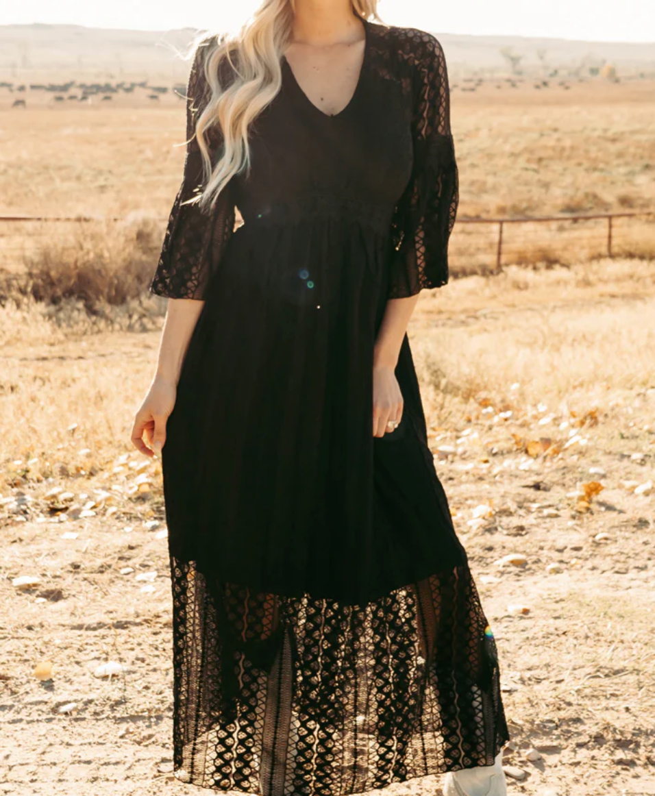 Victorian Lace Maxi Dress