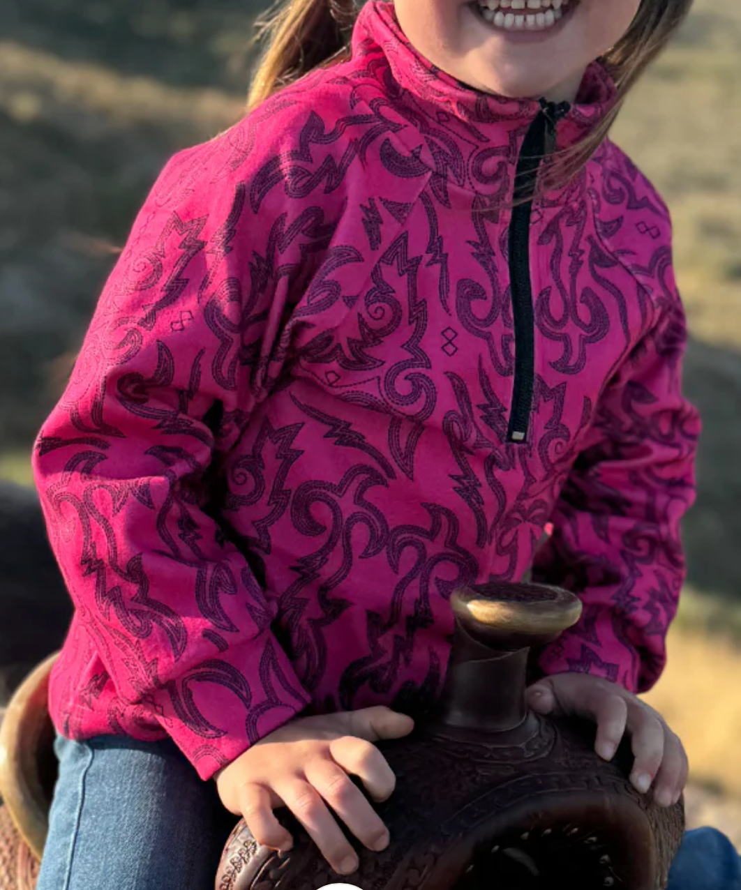 Mini Cowgirl Like Us pullover