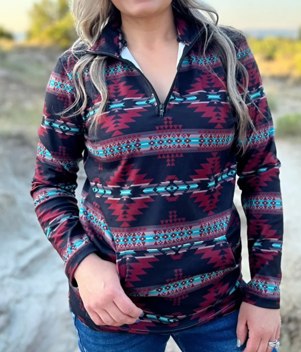 The Crimson Valley Pullover By Sterling Kreek