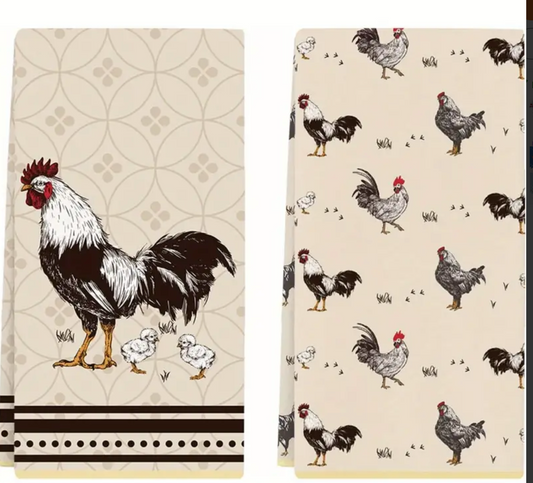 Farmhouse Chicken 2 pc Kitchen Towel Set