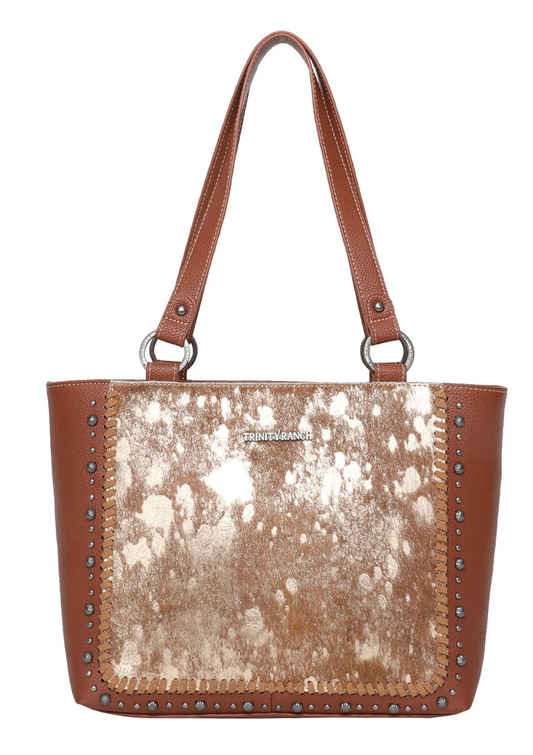 Trinity Ranch Hair on hide Cowhide Concealed Carry Tote