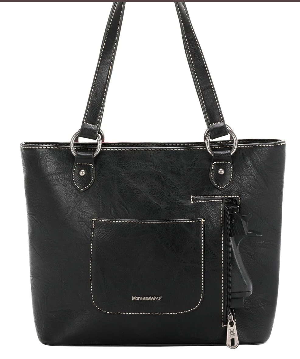 Montana West Whipstitch Colorblock Concealed Carry Tote