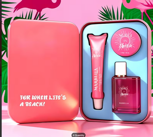 3 Piece Solo En Ibiza Travel Set in a cute box!!