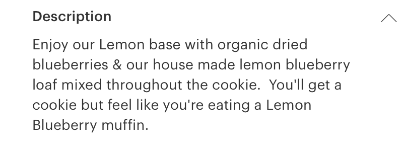 Lemon Blueberry Muffin Cookie