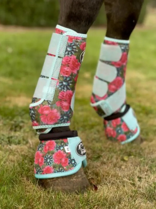 Turquoise Floral AirFlow Sports Boots- 2 Pack