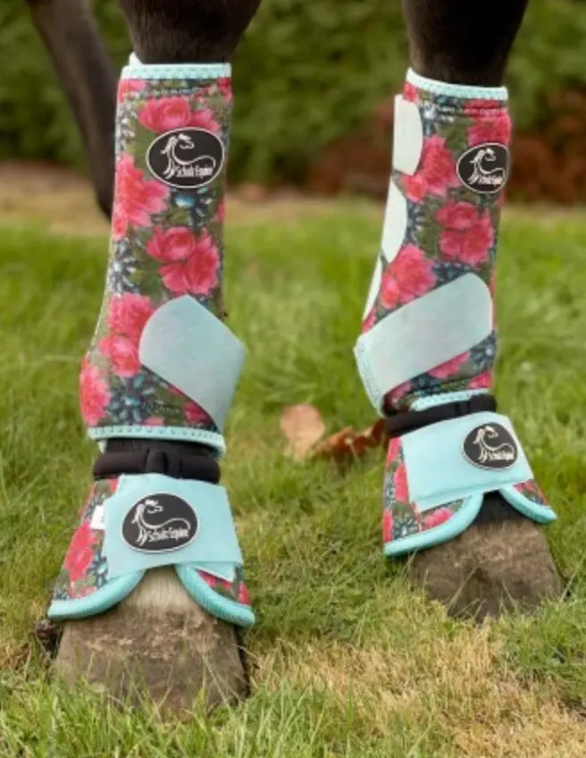 Turquoise Floral AirFlow Sports Boots- 2 Pack