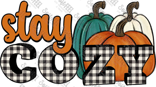 Stay Cozy - Women's / Halloween / Horror / Fall - Direct To Film Transfer / DTF - Heat Press Clothing Transfer