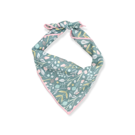 Teal Meadows Dog Bandana