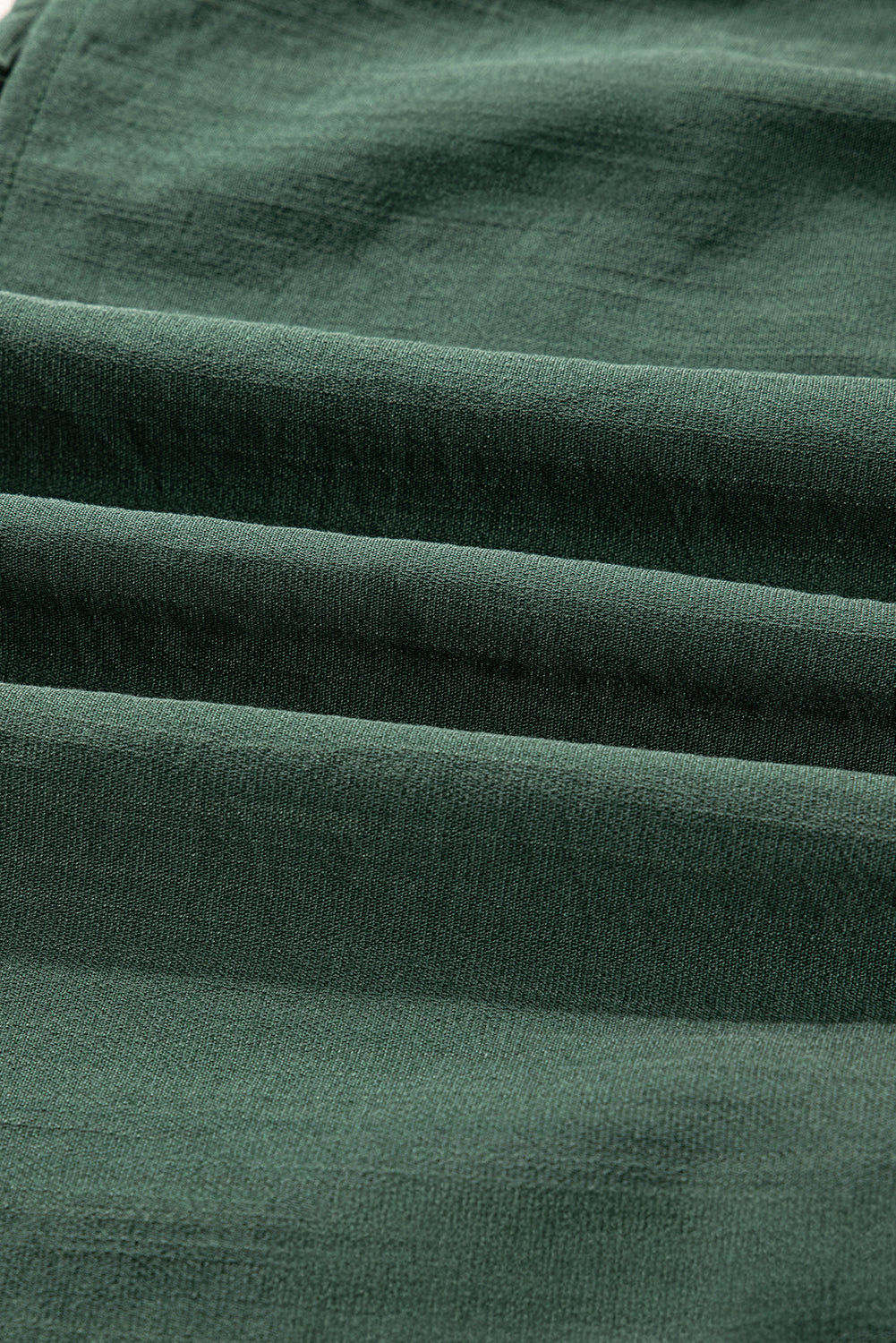 Contrast Trim Knotted 3/4 Sleeve Buttoned Dress