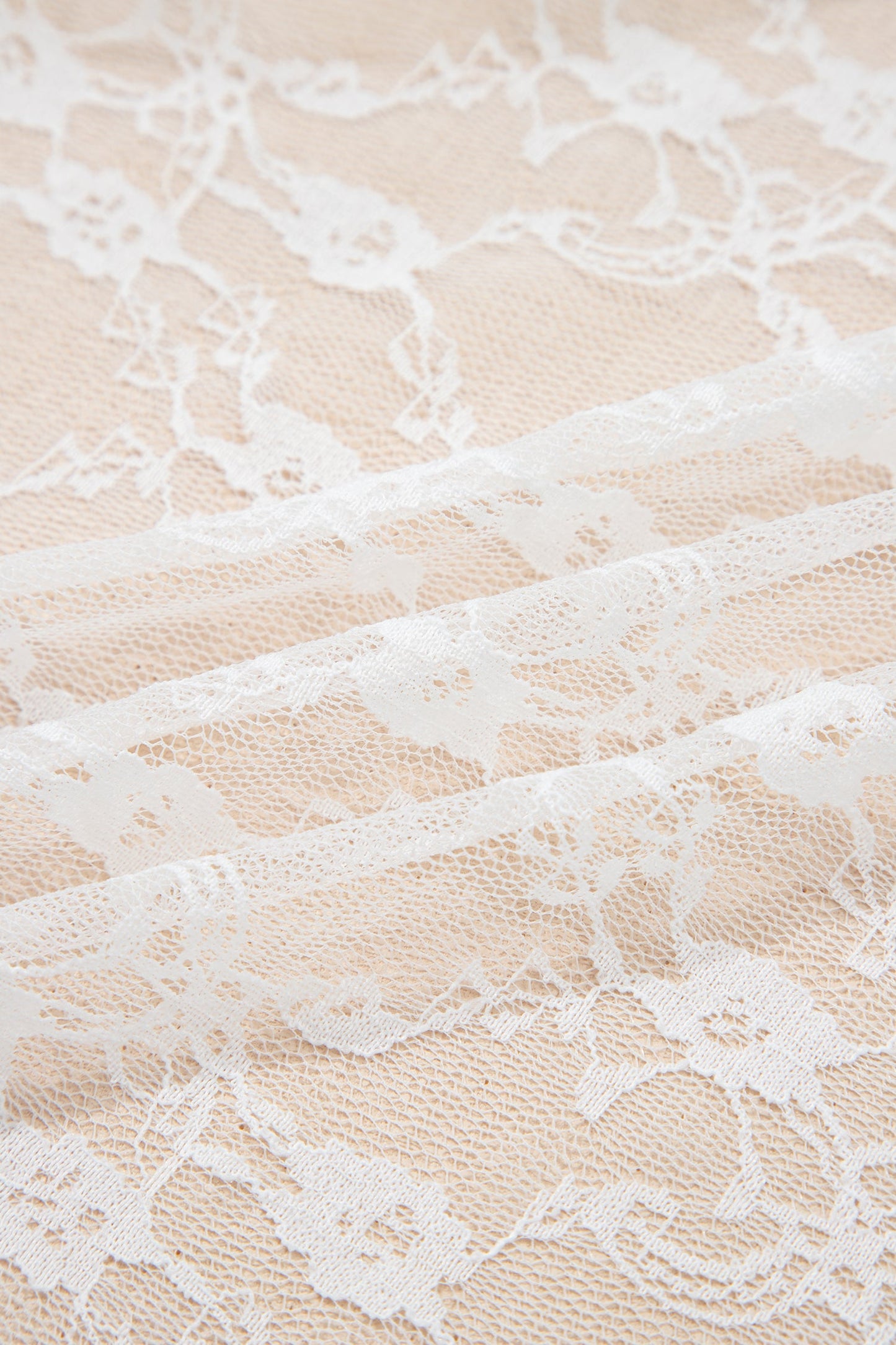 Sheer Lace Frilly Ruffle High-Low Skirt