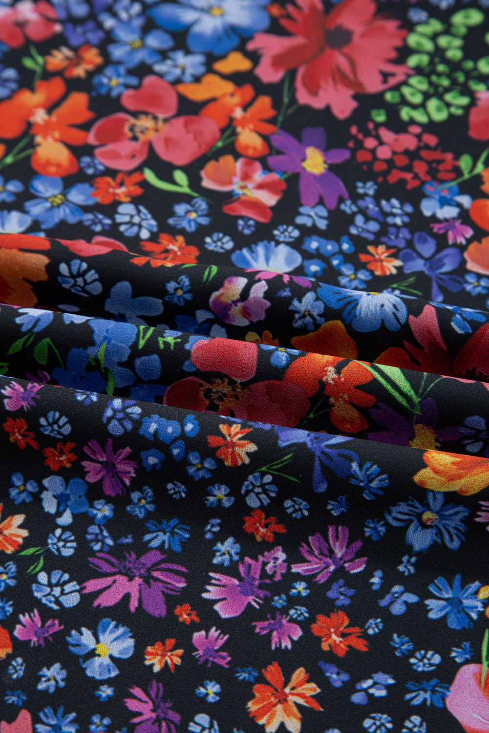 Floral V-Neck Long Sleeve Maxi Dress