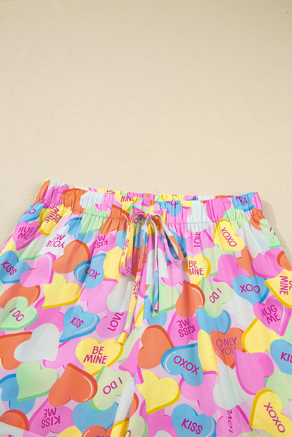 Valentine's Heart Candy Shirt and Shorts Pajama Set