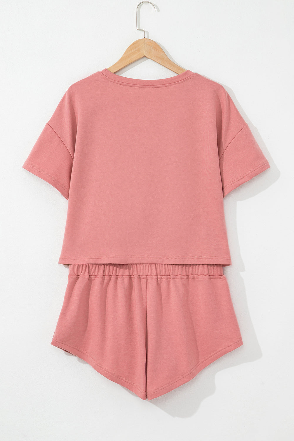 Cropped Tee & Ruffle High Waist Skort Set