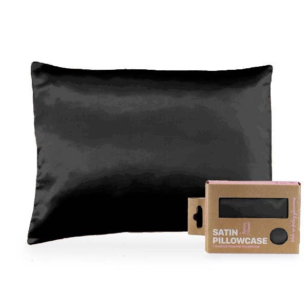Eco Packaged Satin Pillowcase for Hair & Skin-Queen/Standard