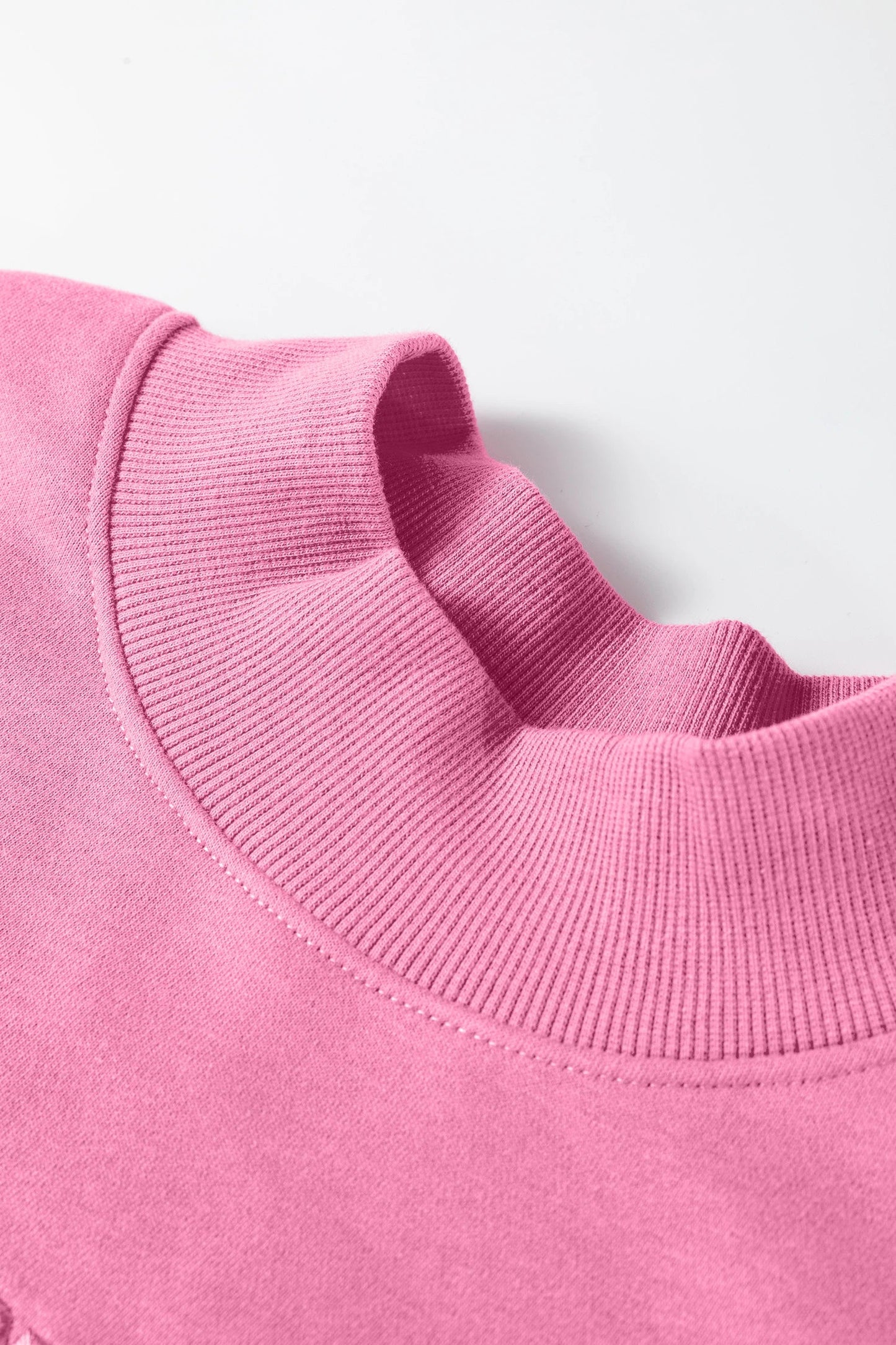 Solid Oversize Mock Neck Sweatshirt